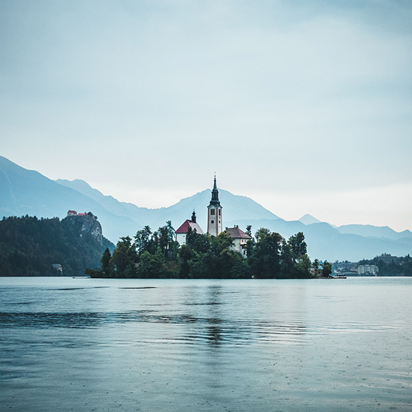 Photograph of Lake Bled by Alex Nichol