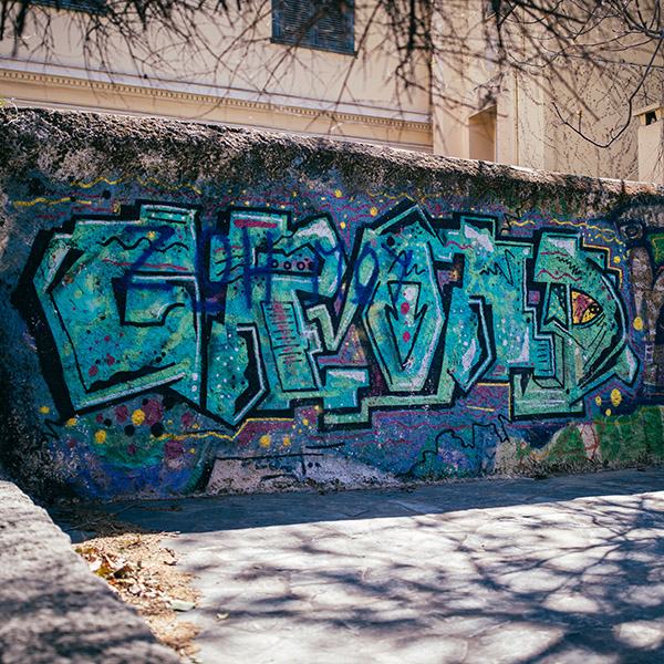 Photograph of Athenian Graffiti by Alex Nichol