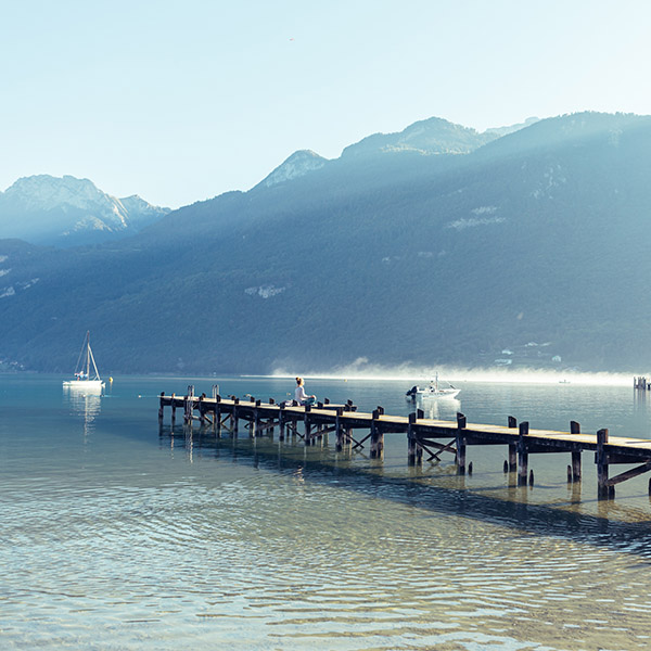 Photograph of Lake Annecy by Alex Nichol