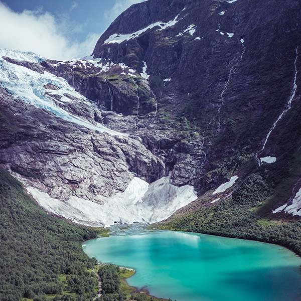 Photograph of Bøyabreen Glacier by Alex Nichol