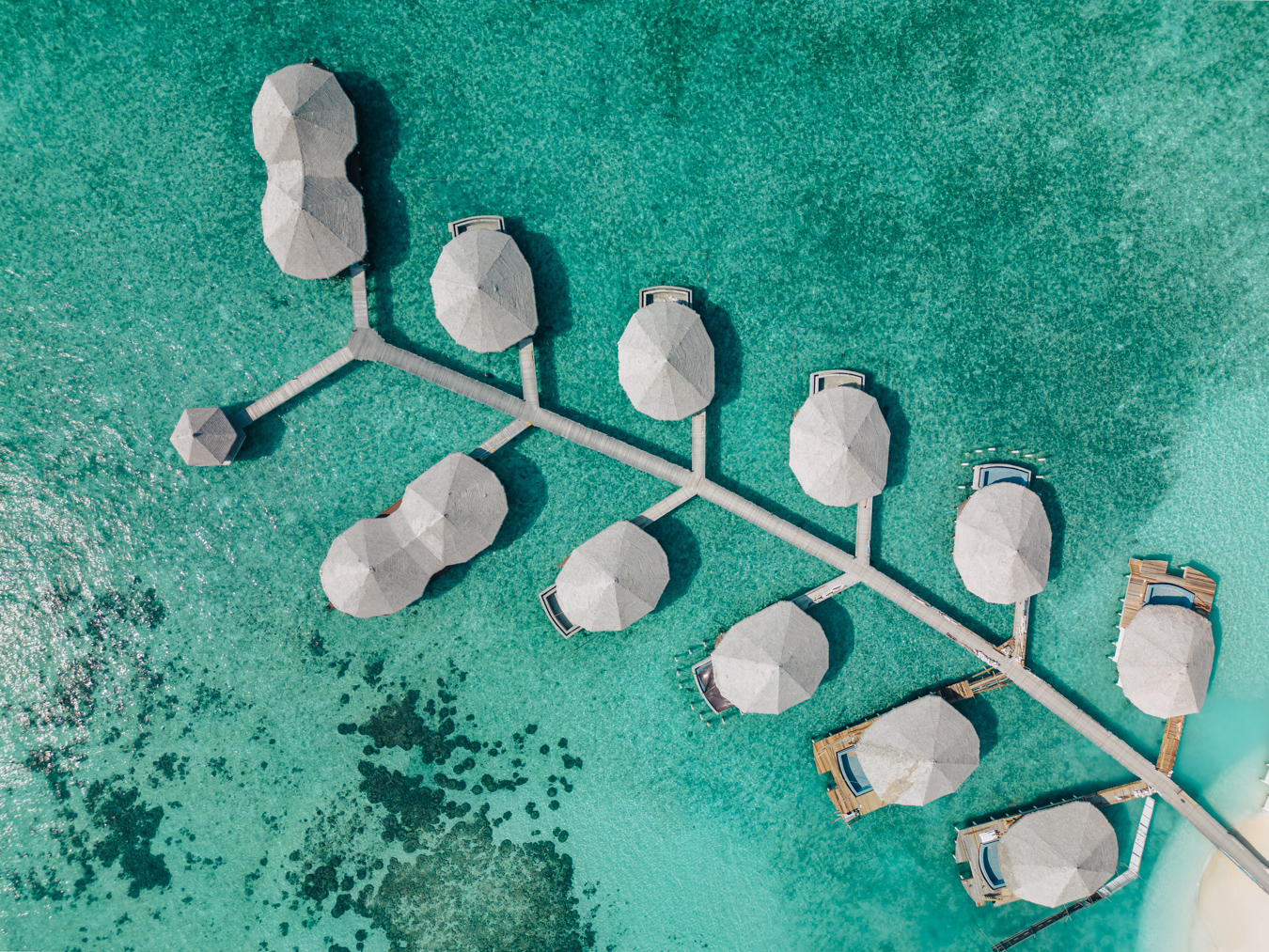 Baa Atoll, Maldives by drone