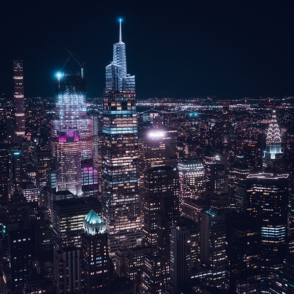 Photograph of Manhattan by Night by Alex Nichol