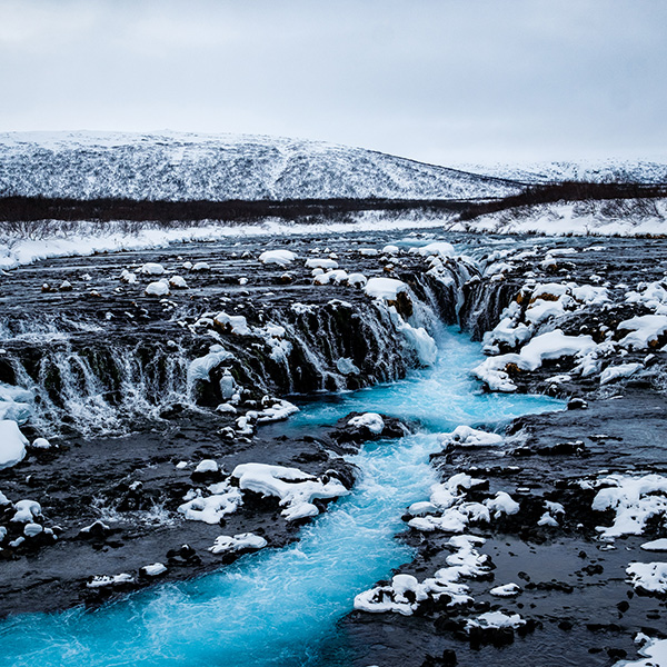 Photograph of Brúarfoss by Alex Nichol
